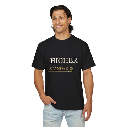 Minimalist Higher Standards cannabis culture T-shirt