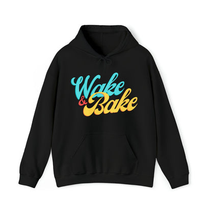 Black Wake and Bake Weed Hoodie