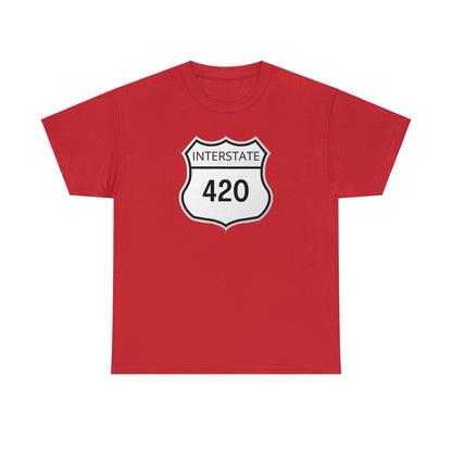 Interstate 420 Shirt Tee in red