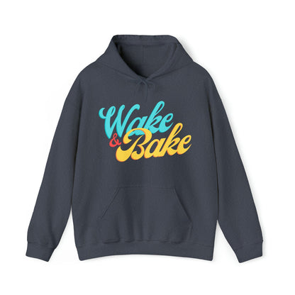 Gray Wake and Bake Weed Hoodie