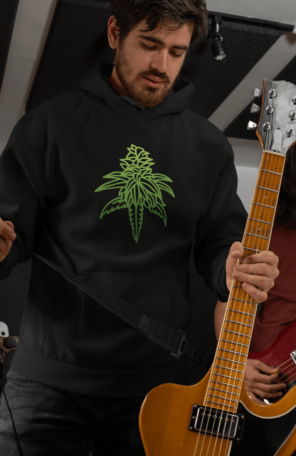 Dressed in a Sour Diesel Marijuana Hoodie