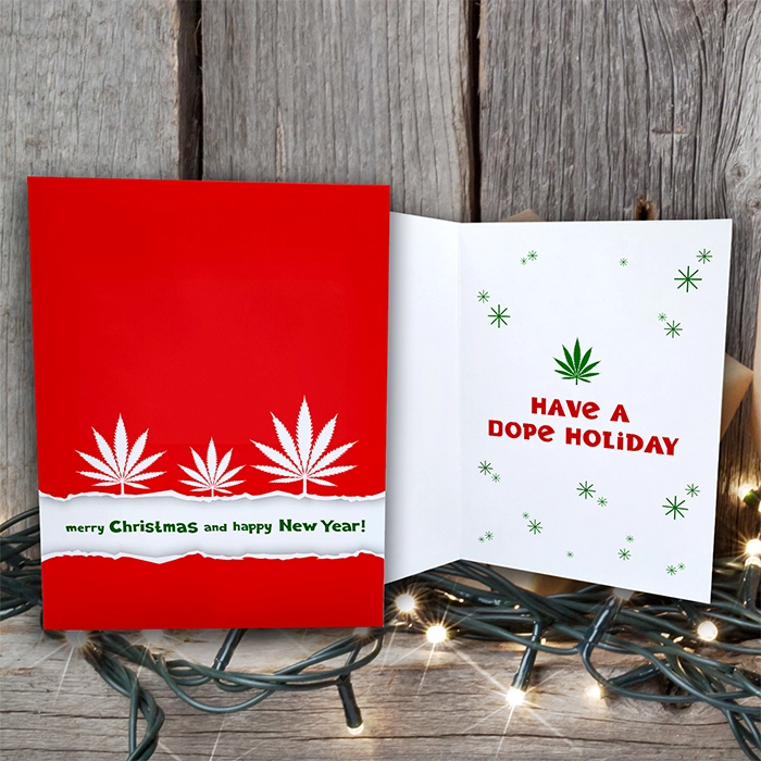 Have a Dope Holiday Merry Christmas Happy New Year Greeting Cards (1, 10, 30, and 50pcs)