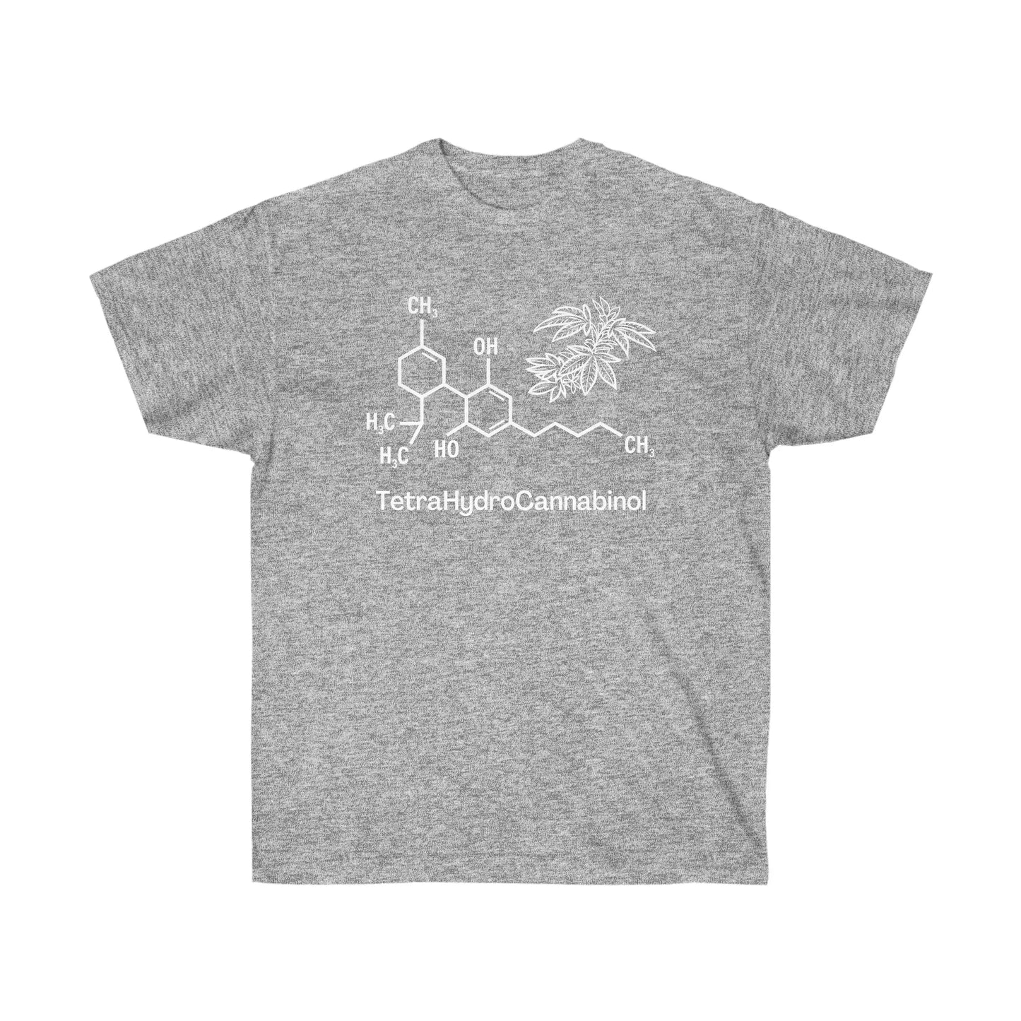 Tetrahydrocannabinol (THC) Molecule Ultra Cotton Weed Shirt
