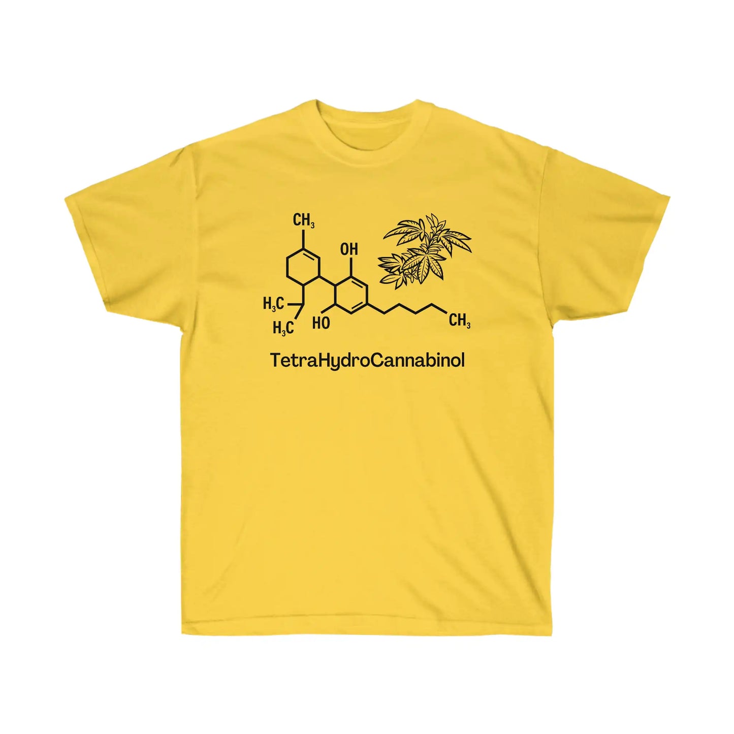 Tetrahydrocannabinol (THC) Molecule Ultra Cotton Weed Shirt