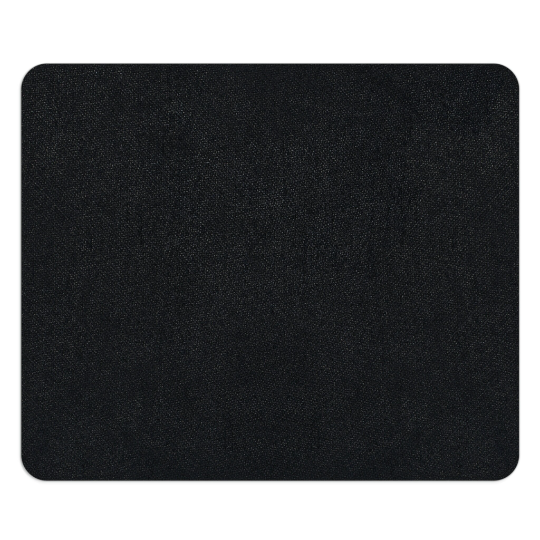 A plain black rectangular Let's Get Baked Marijuana Yellow neoprene mouse pad with a textured surface.