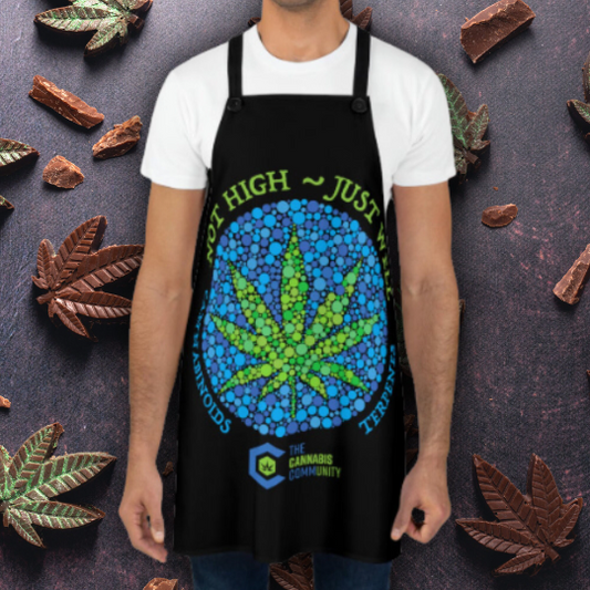Not High, Just Well Chef's Apron