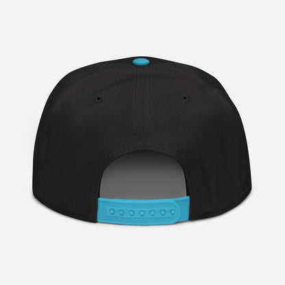 Aqua Blue and Black Back Call Me Your Highness Snapback Hat