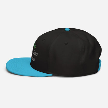 Aqua Blue and Black Left Side Call Me Your Highness Snapback Hat