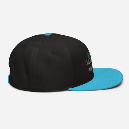 Aqua Blue and Black Right Side Call Me Your Highness Snapback Hat