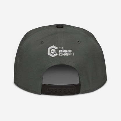 Black and charcoal Gray Back Blue Dream Snapback Hat