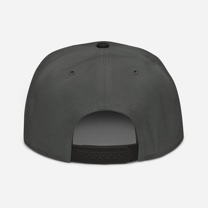 Black and Charcoal Gray Back Call Me Your Highness Snapback Hat