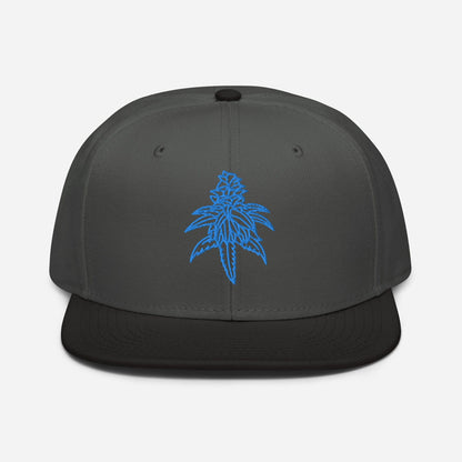 Black and charcoal Gray Front Blue Dream Snapback Hat