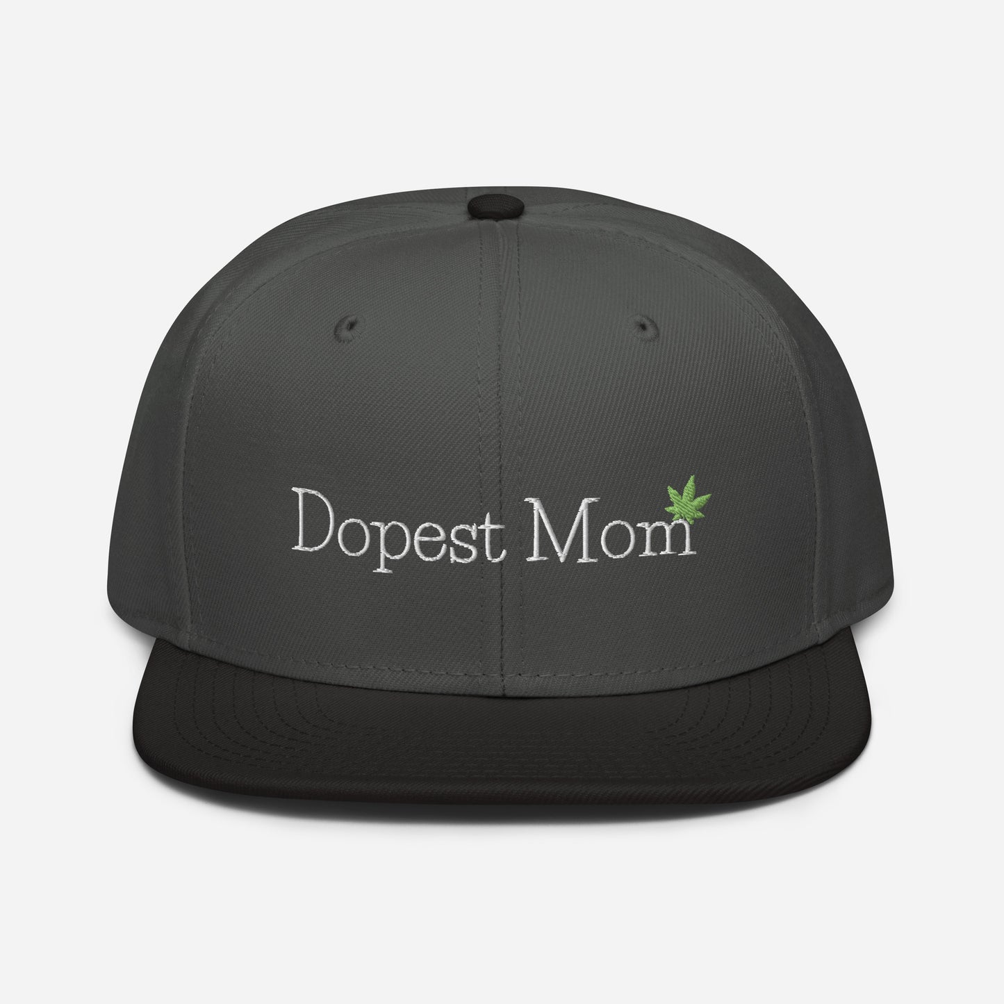 Dopest Mom Cannabis Snapback Hat