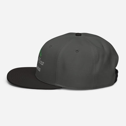 Black and Charcoal Gray Left Side Call Me Your Highness Snapback Hat