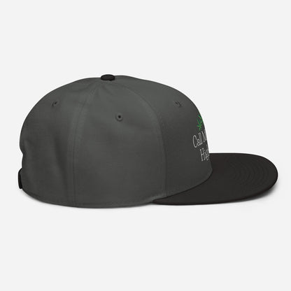 Black and Charcoal Gray Right Side Call Me Your Highness Snapback Hat