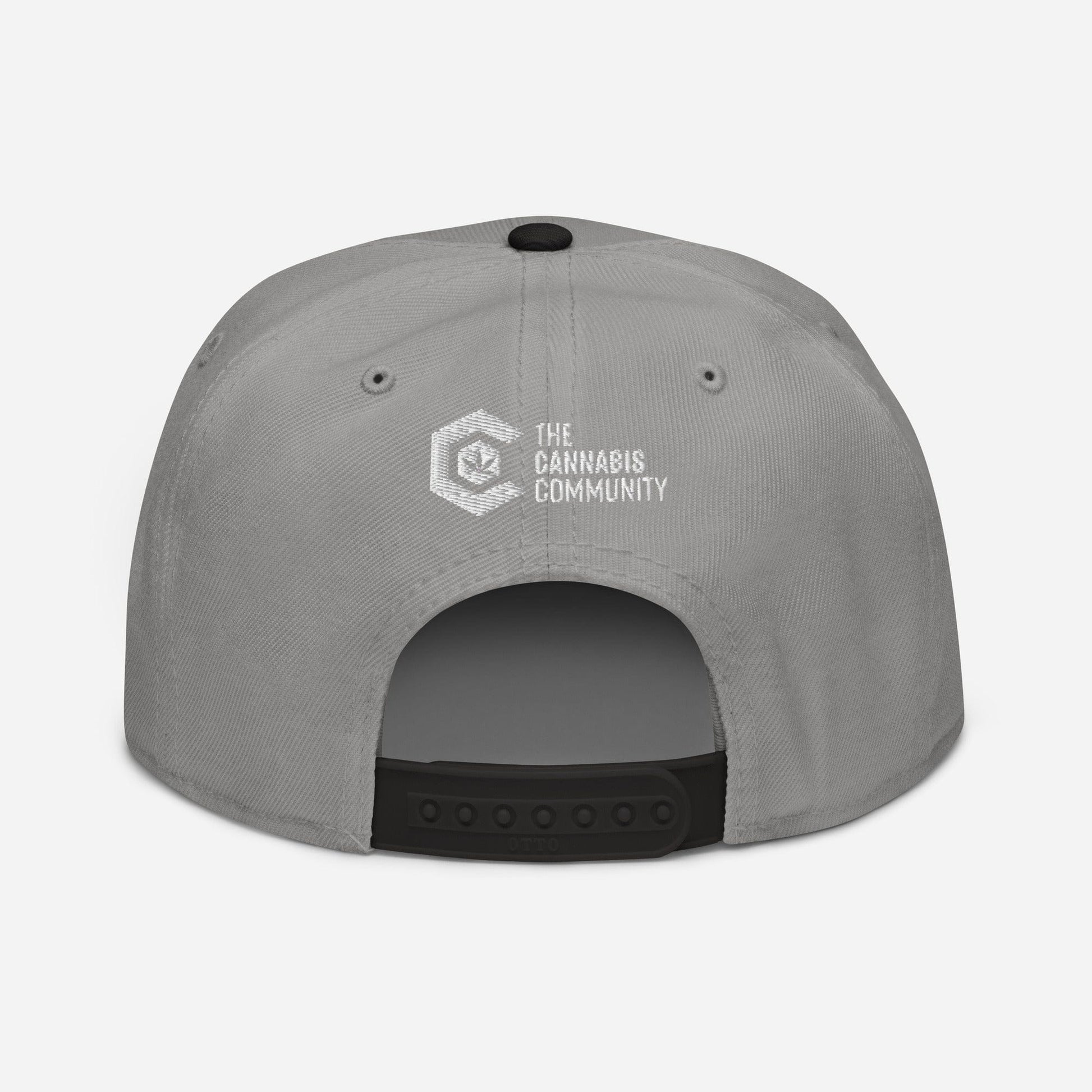 Black and Gray Back Dopest Mom Cannabis Snapback Hat