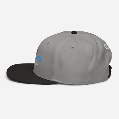 Black and Gray Left Side Cannabis is Life Snapback Hat