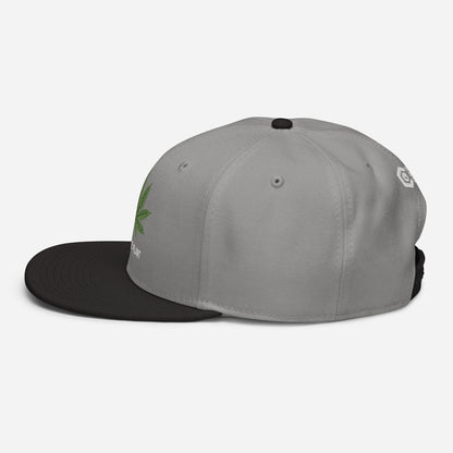 Black Gray Left Side Free The Plant Snapback Hat