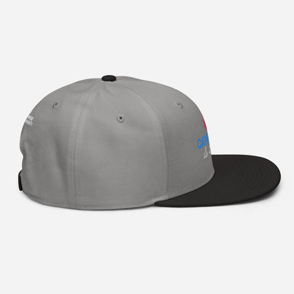 Black and Gray Right Side Cannabis is Life Snapback Hat