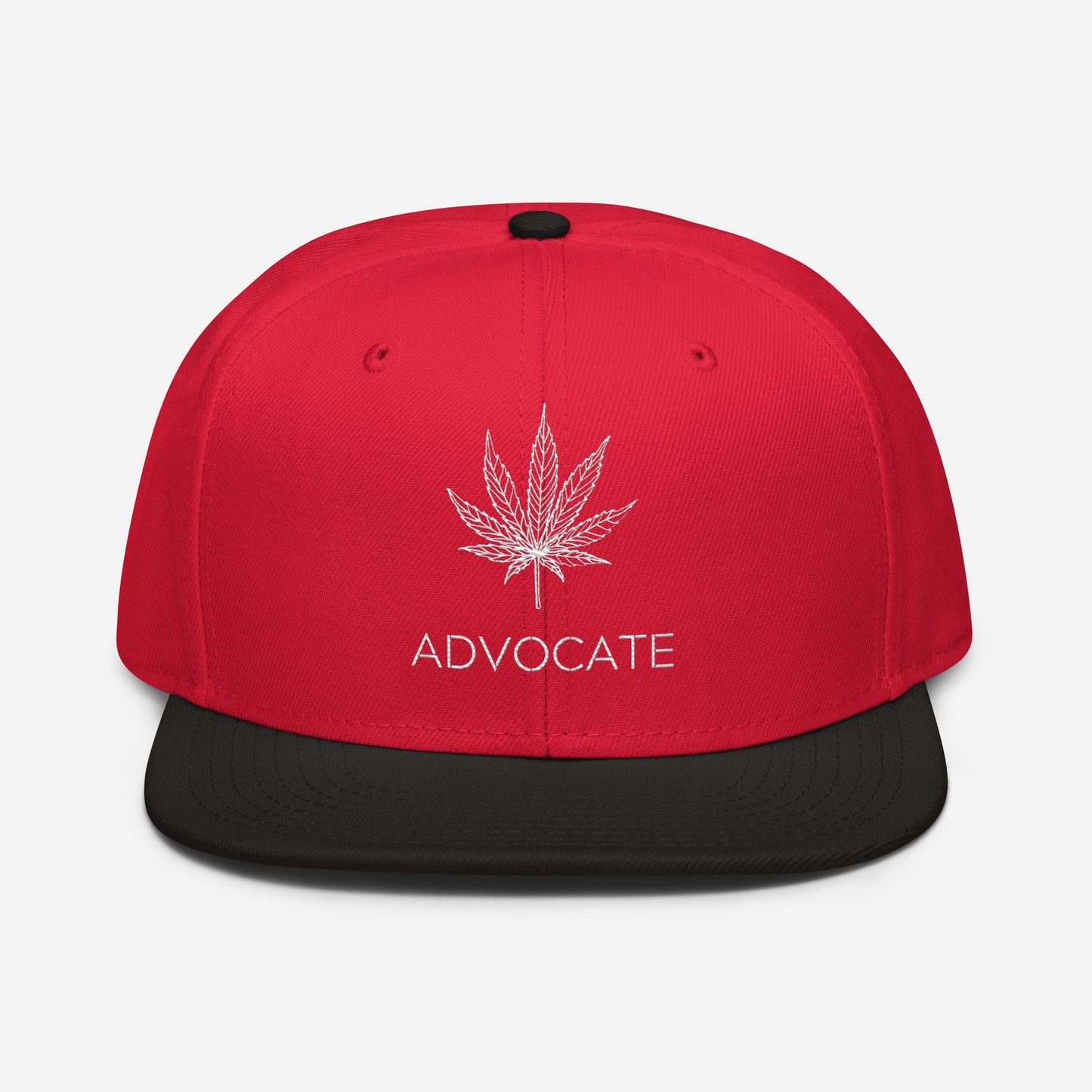 Elegant Advocate Cannabis Leaf Snapback Hat