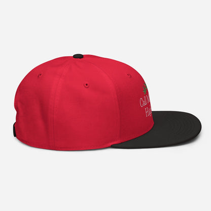 Black and Red Right Side Call Me Your Highness Snapback Hat