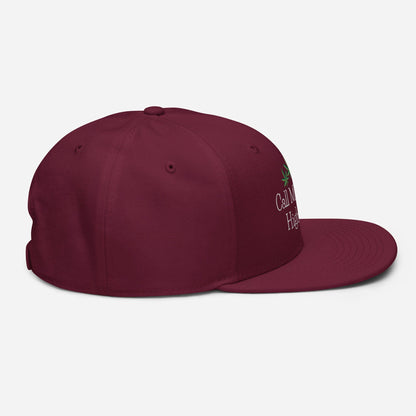 Burgundy Maroon Right Side Call Me Your Highness Snapback Hat