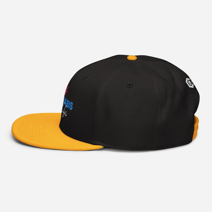 Gold and Black Left Side Cannabis is Life Snapback Hat