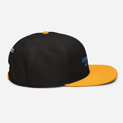 Gold and Black Right Side Cannabis is Life Snapback Hat