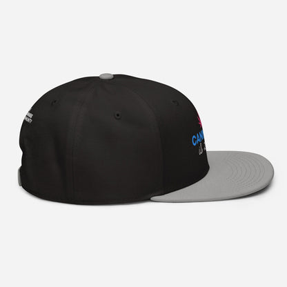 Gray and Black Right Side Cannabis is Life Snapback Hat