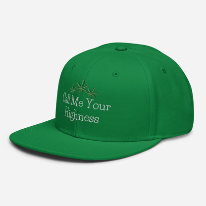 Kelly Green Left Front Call Me Your Highness Snapback Hat