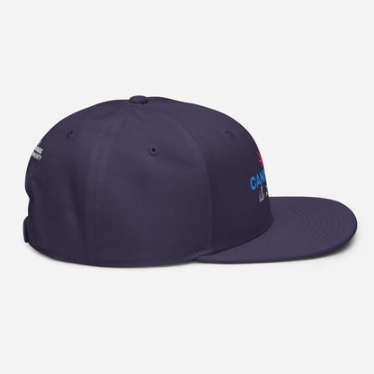 Navy Blue Right Side Cannabis is Life Snapback Hat