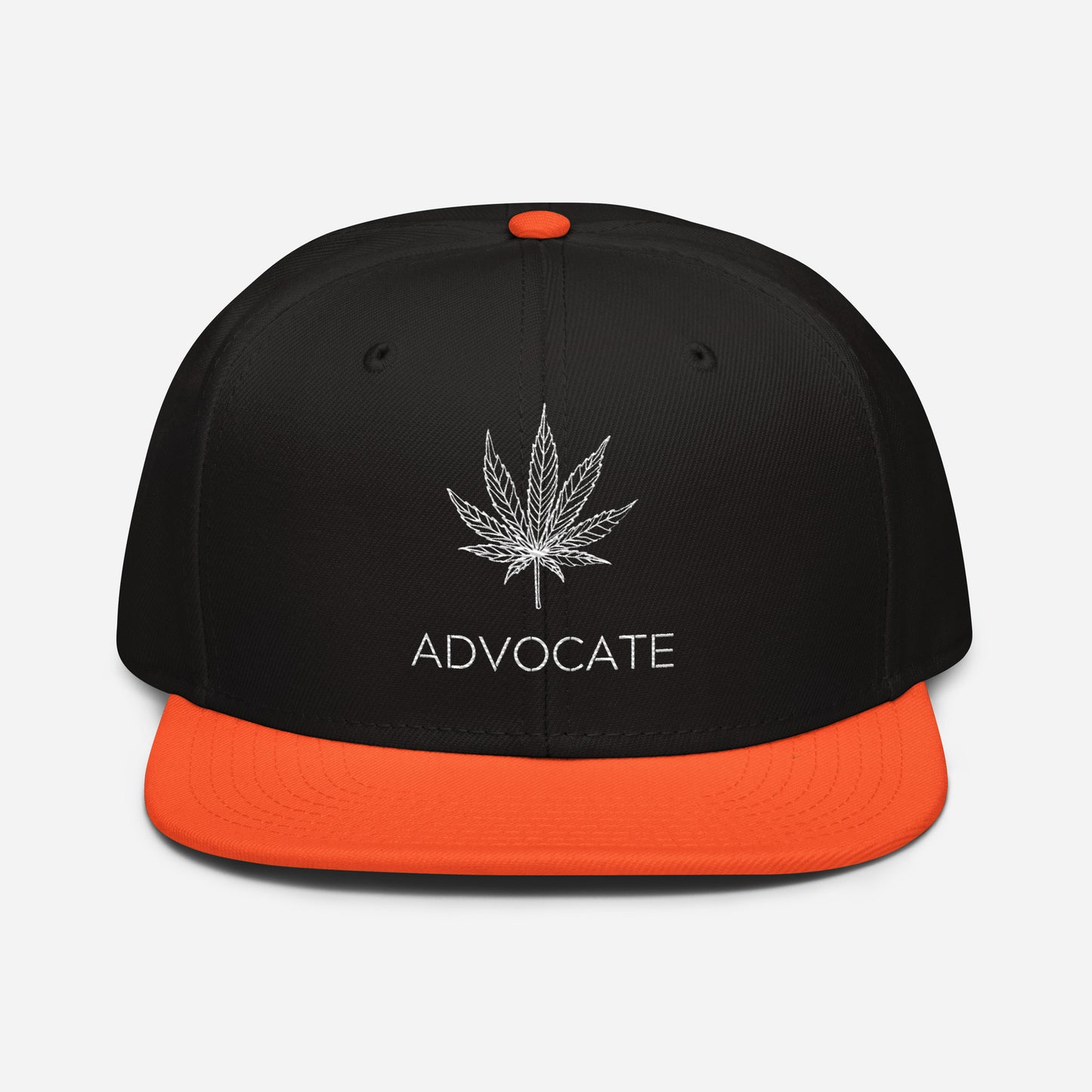 Elegant Advocate Cannabis Leaf Snapback Hat