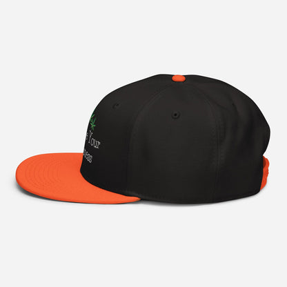 Orange and Black Left Side Call Me Your Highness Snapback Hat