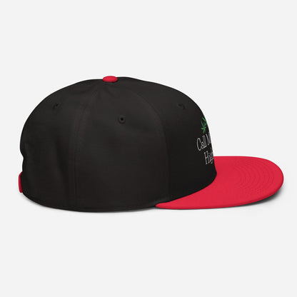 Red and Black Right Side Call Me Your Highness Snapback Hat