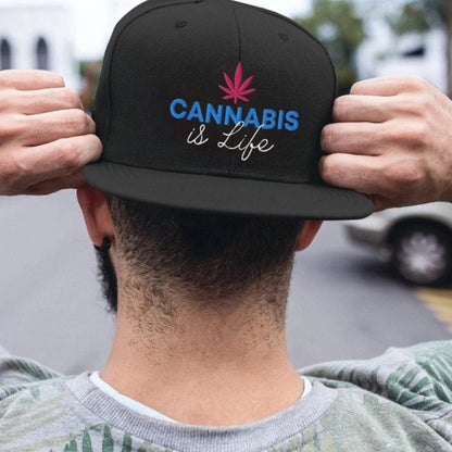 Cannabis is Life Snapback Hat — standardized featured product image