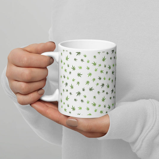 Cannabis Leaf Pattern Mug — standardized featured product image