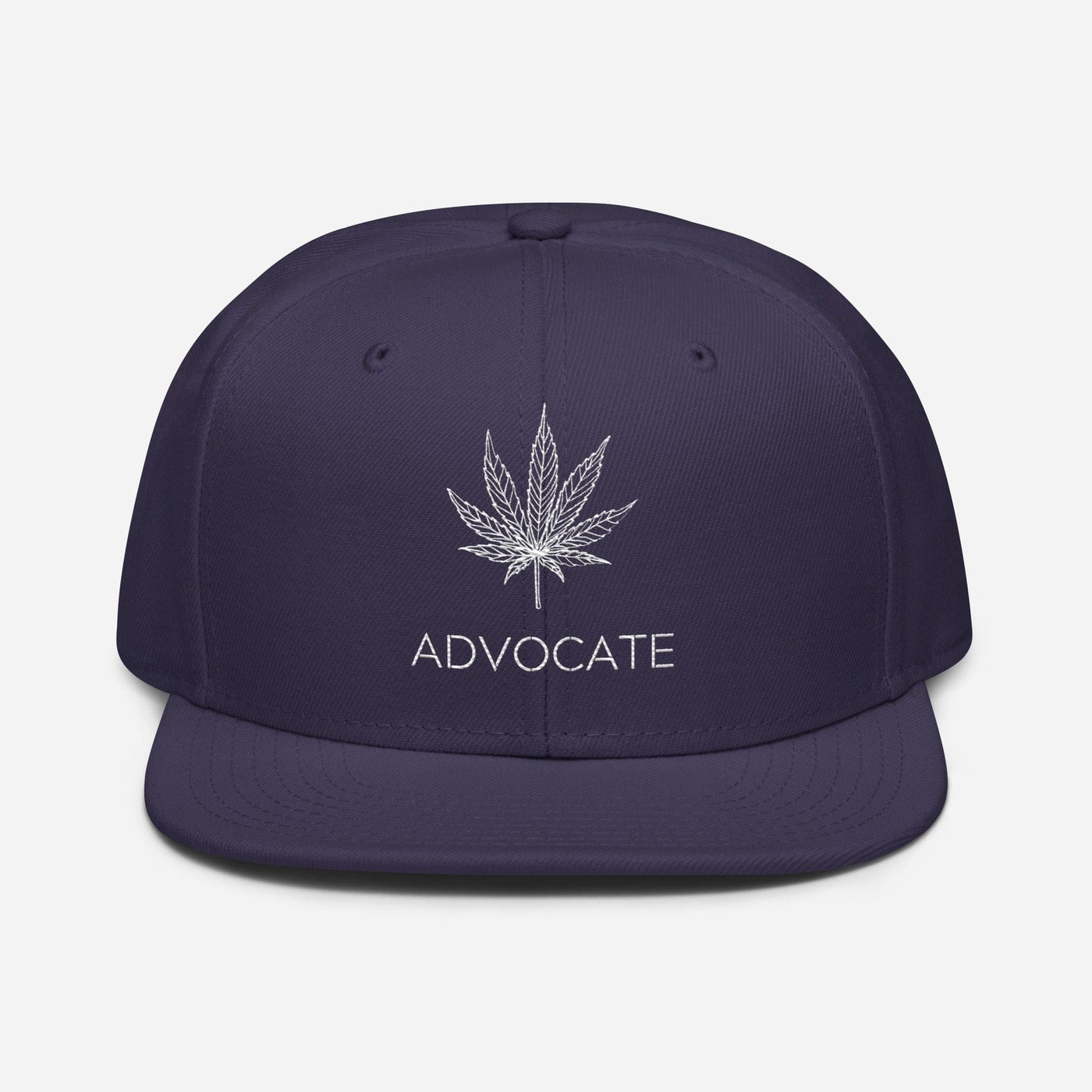 Elegant Advocate Cannabis Leaf Snapback Hat — standardized featured product image