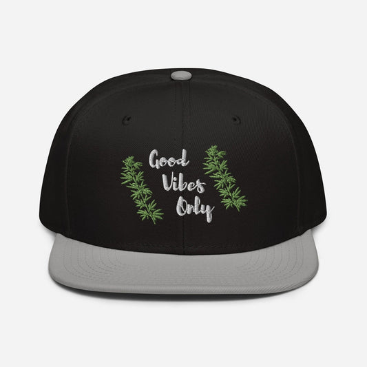 Good Vibes Only Cannabis Snapback Hat — standardized featured product image