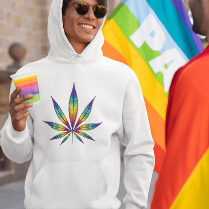 Men's Rainbow Weed Hoodies — standardized featured product image