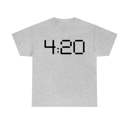 a 420 stoner t-shirt in a fashionable sport grey color