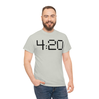 A man wearing a 420 Stoner Weed T-Shirt.