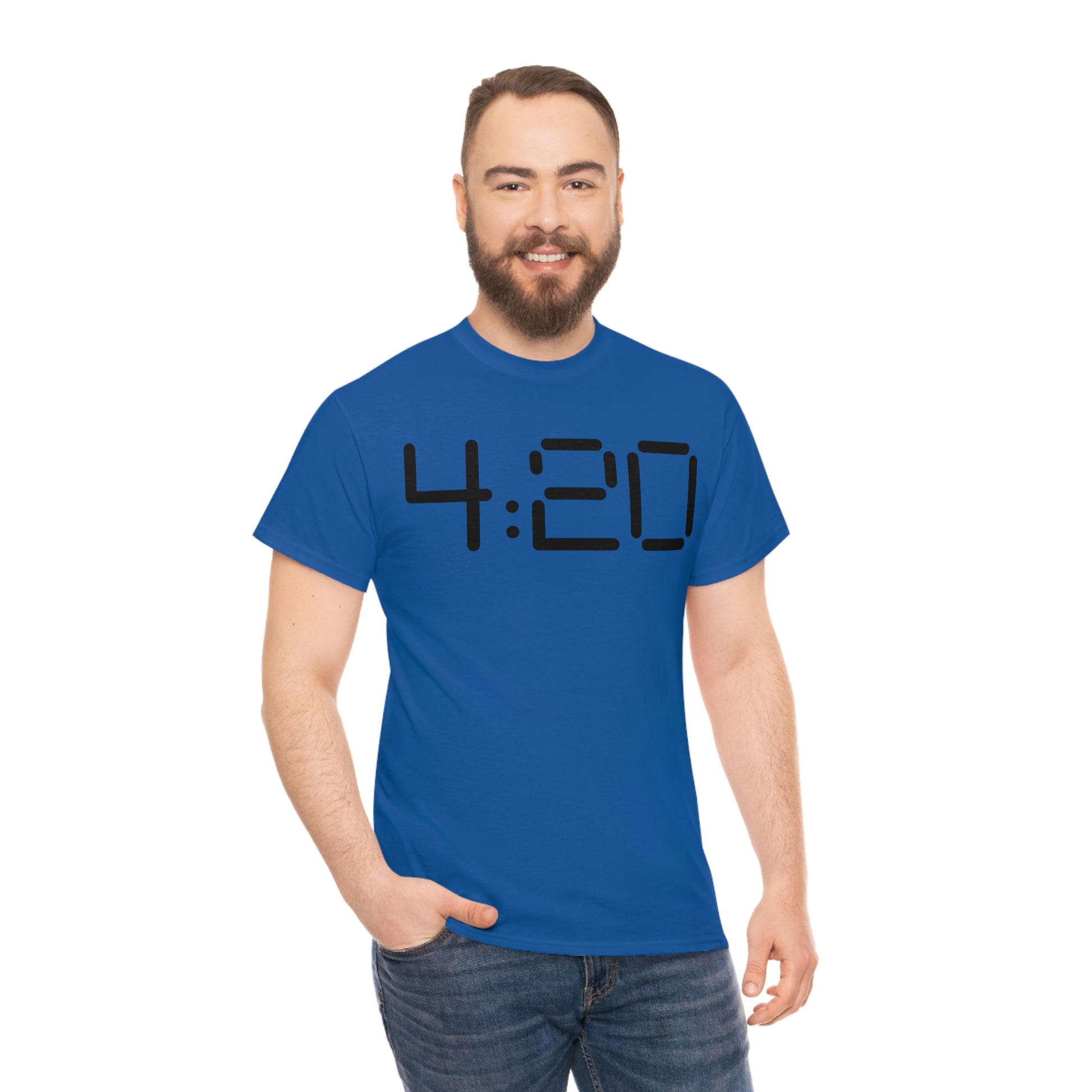 A man wearing a 420 Stoner Weed T-Shirt