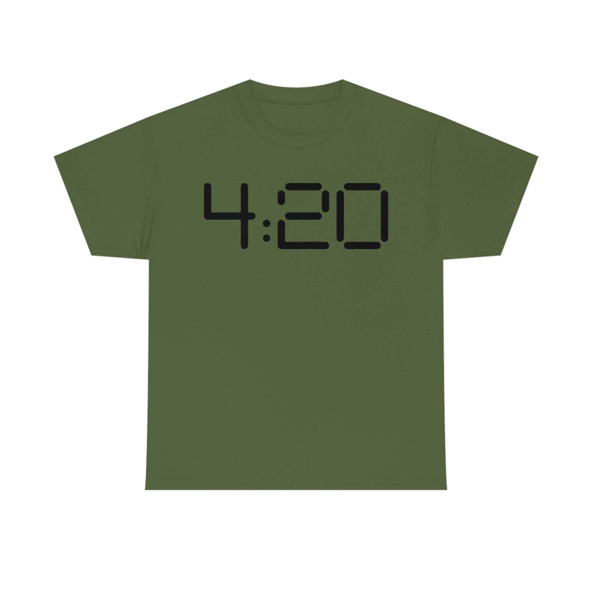 a green 420 Stoner Weed T-Shirt with the word 420 on it.
