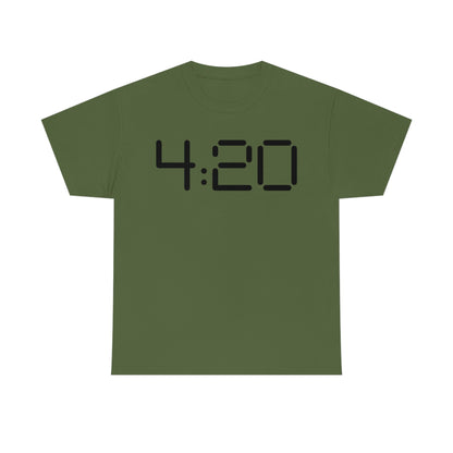 a green 420 Stoner Weed T-Shirt with the word 420 on it.