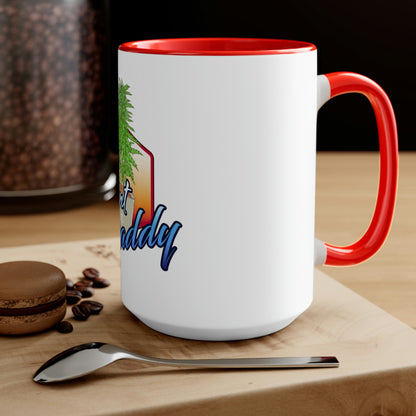 a Cannabis Plant Daddy coffee mug with the word Hawaii on it.