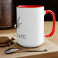 a Cannabis Advocate mug with the word chocolateate on it.