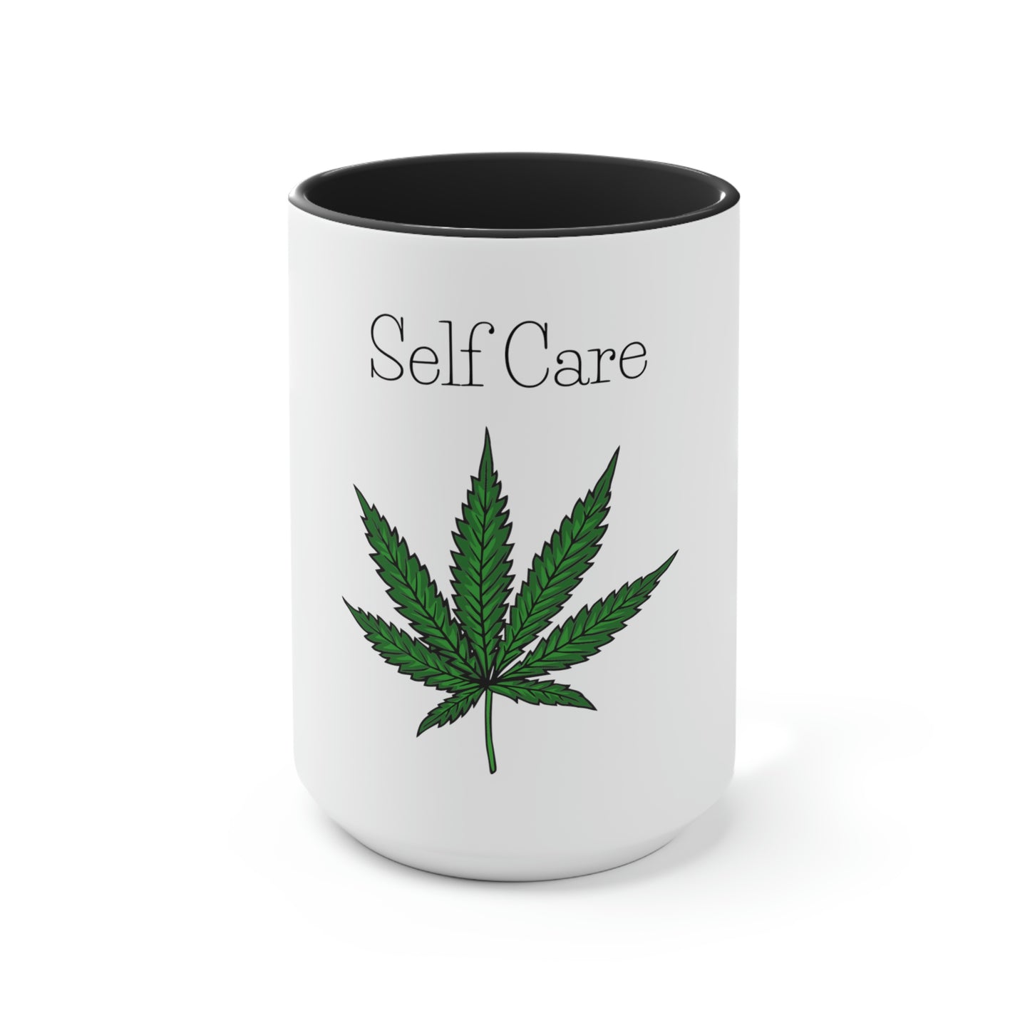 Self Care Pot Leaf Mug.