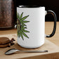 a You Are My Sunshine Coffee Mug with a marijuana leaf on it.