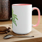 Sour Diesel Cannabis Two-Tone 15oz Coffee Mug