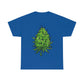 a Big Cannabis Bud Heavy Cotton Tee with a green hops plant on it.